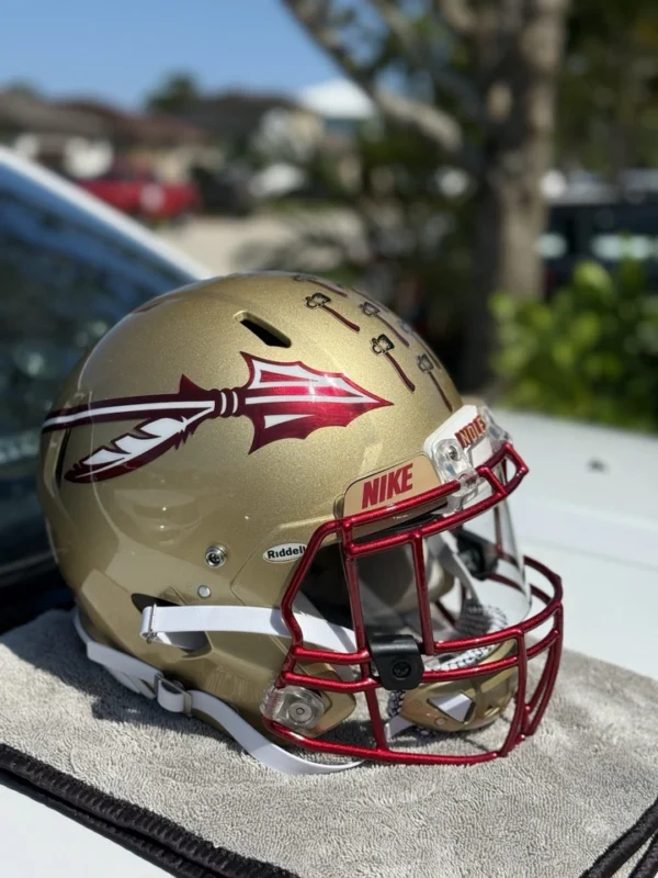 FLORIDA STATE SEMINOLES CUSTOM RIDDELL SPEED FOOTBALL HELMET - Image 11