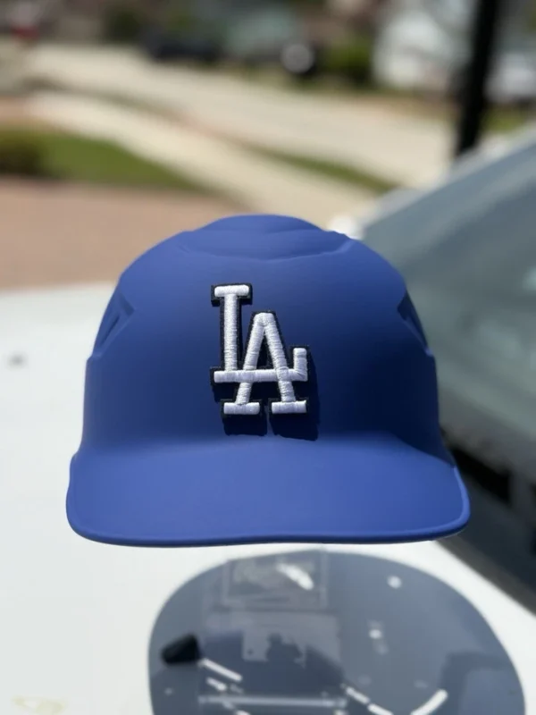 LOS ANGELES DODGERS COACHES/CATCHER CUSTOM RAWLINGS COOLFLO BATTING HELMET - Image 3