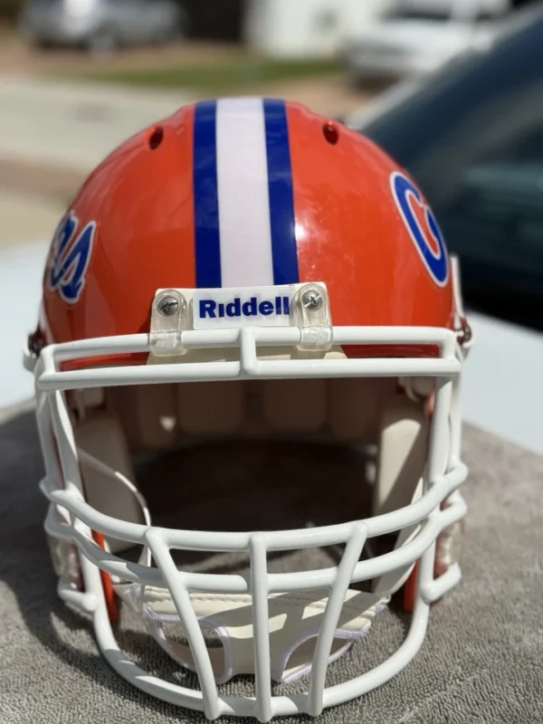 FLORIDA GATORS TIM TEBOW CUSTOM RIDDELL REVOLUTION FULL SIZE HELMET NEW - Image 3