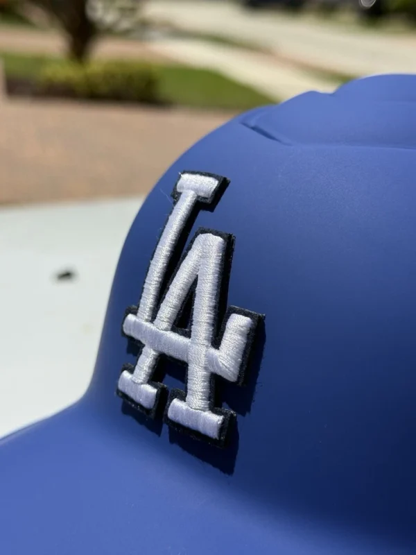 LOS ANGELES DODGERS COACHES/CATCHER CUSTOM RAWLINGS COOLFLO BATTING HELMET - Image 4