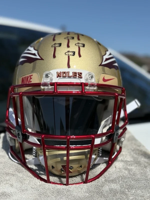 FLORIDA STATE SEMINOLES CUSTOM RIDDELL SPEED FOOTBALL HELMET - Image 4