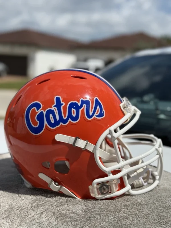 FLORIDA GATORS TIM TEBOW CUSTOM RIDDELL REVOLUTION FULL SIZE HELMET NEW - Image 5