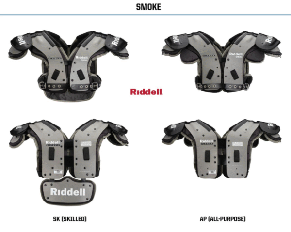 Football Shoulder Pads - Riddell Smoke Skilled