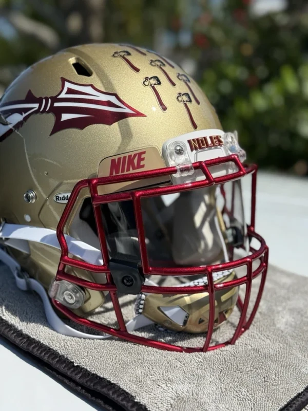 FLORIDA STATE SEMINOLES CUSTOM RIDDELL SPEED FOOTBALL HELMET - Image 7