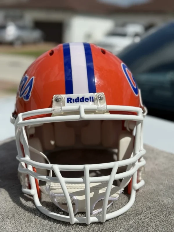 FLORIDA GATORS TIM TEBOW CUSTOM RIDDELL REVOLUTION FULL SIZE HELMET NEW - Image 8