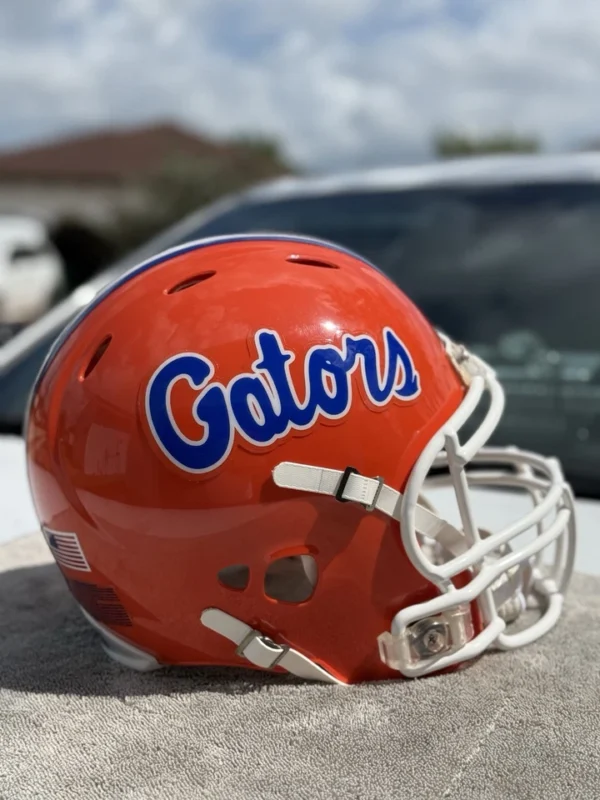 FLORIDA GATORS TIM TEBOW CUSTOM RIDDELL REVOLUTION FULL SIZE HELMET NEW - Image 9