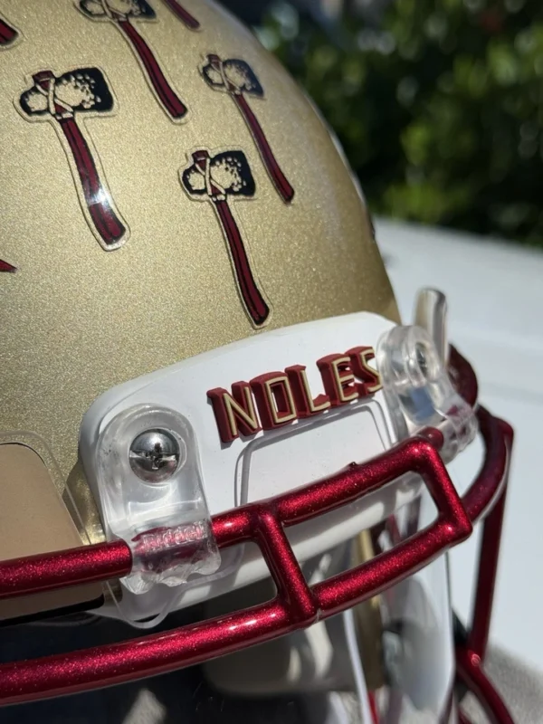 FLORIDA STATE SEMINOLES CUSTOM RIDDELL SPEED FOOTBALL HELMET - Image 9