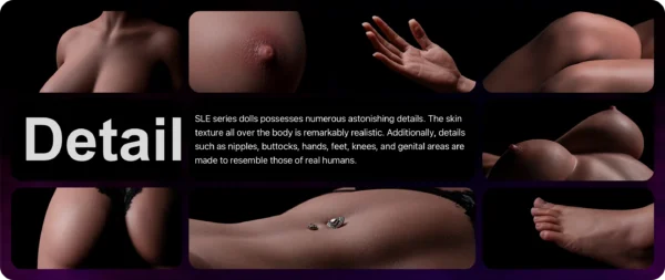 86cm/2ft8 K-Cup Realistic Tan BBW Curvy SLE Sex Doll Torso - Image 22