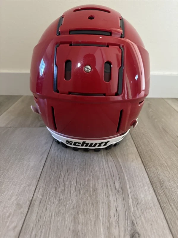 Schutt F7 2023 VTD COLLEGIATE FOOTBALL HELMET ADULT Large gloss Scarlet Visor - Image 3