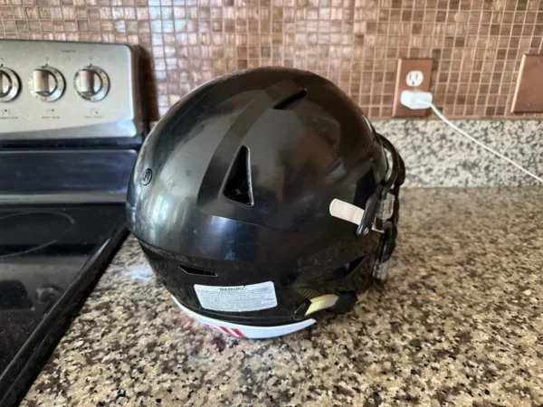 Riddell SpeedFlex Football Helmet Black with Facemask (Youth Small) - Image 3