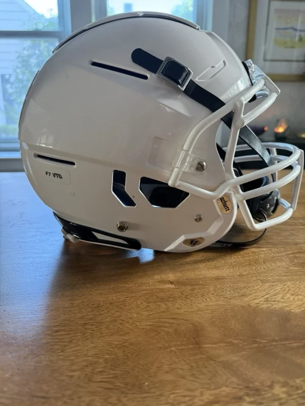 Slightly used ! Schutt F7 VTD Adult Football Helmet Collegiate Sz Large White - Image 4