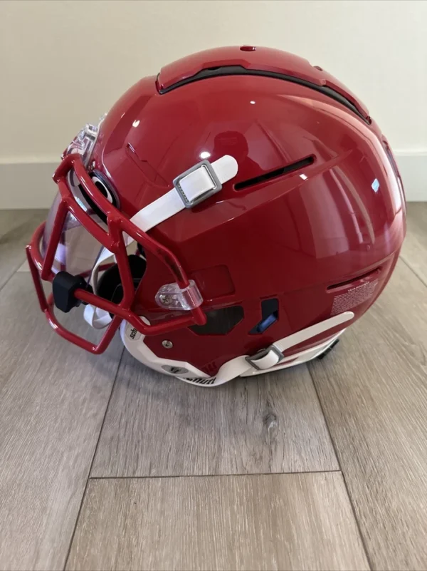 Schutt F7 2023 VTD COLLEGIATE FOOTBALL HELMET ADULT Large gloss Scarlet Visor - Image 4