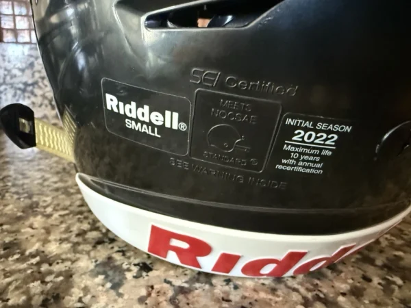 Riddell SpeedFlex Football Helmet Black with Facemask (Youth Small) - Image 5